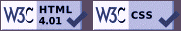 Valid HTML 4.01 and Valid CSS